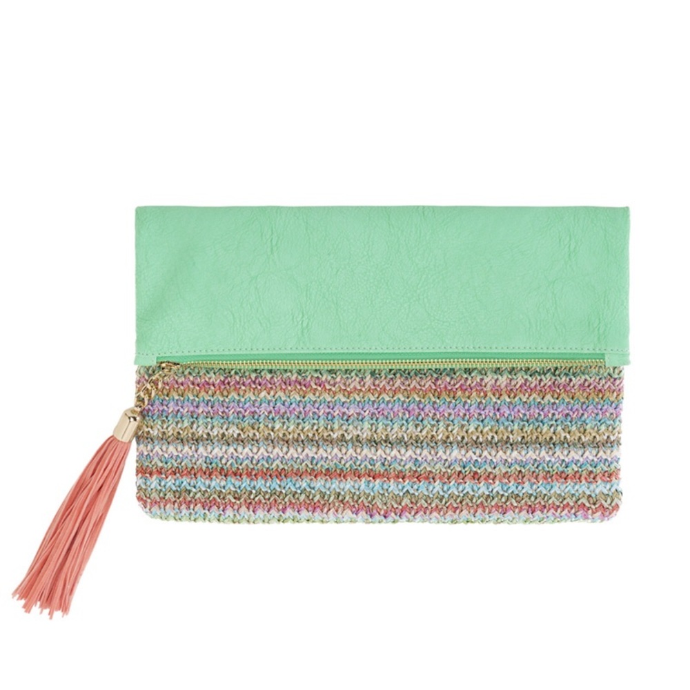 Mint Fold Clutch by Shiraleah Chicago